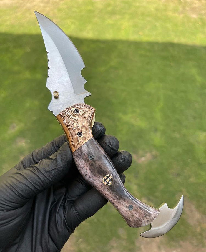 Folding pocket D2 Blade EDC Folding Pocket Knife cskforged