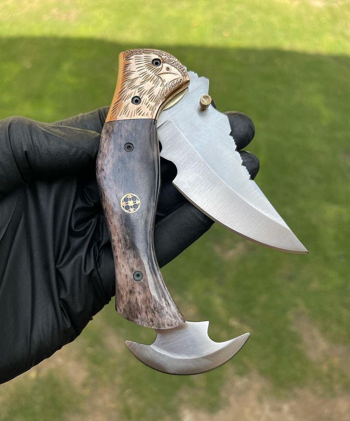 Folding pocket D2 Blade EDC Folding Pocket Knife cskforged