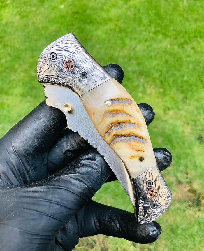 Folding pocket D2 Blade EDC Folding Pocket Knife cskforged