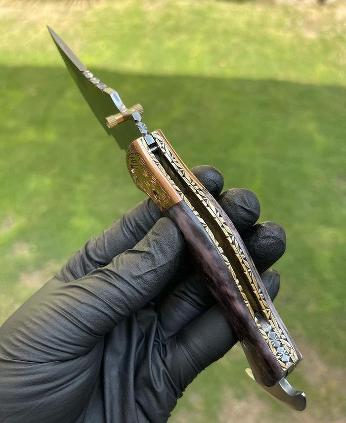 Folding pocket D2 Blade EDC Folding Pocket Knife cskforged