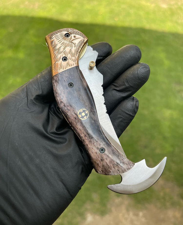 Folding pocket D2 Blade EDC Folding Pocket Knife cskforged