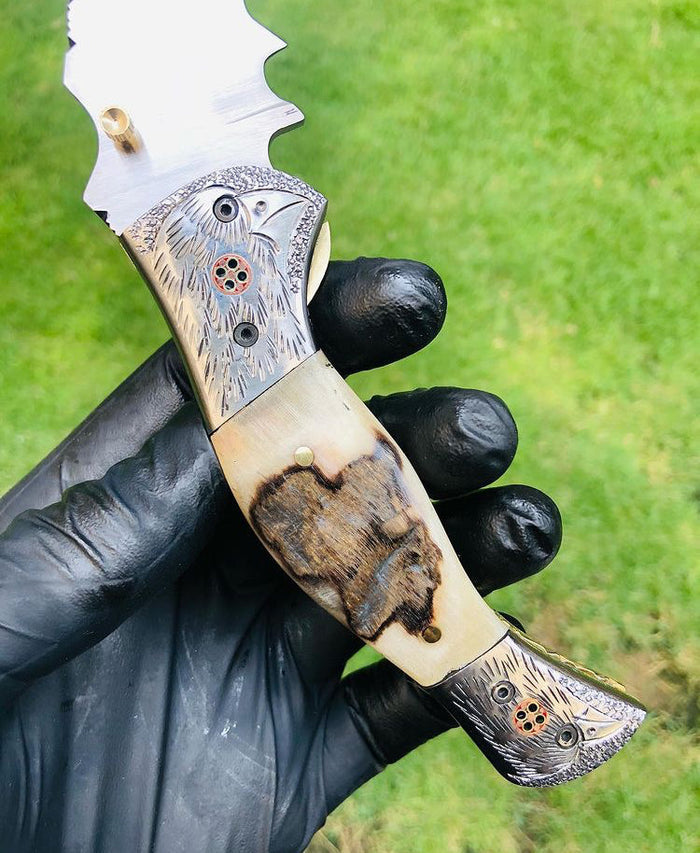 Folding pocket D2 Blade EDC Folding Pocket Knife cskforged