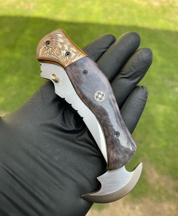 Folding pocket D2 Blade EDC Folding Pocket Knife cskforged