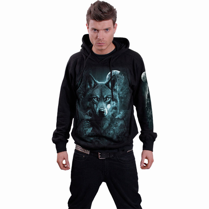 FOREST GUARDIANS - Hoody Black Spiral USA