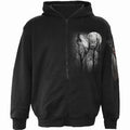 FOREST WOLF - Full Zip Hoody Black Spiral USA