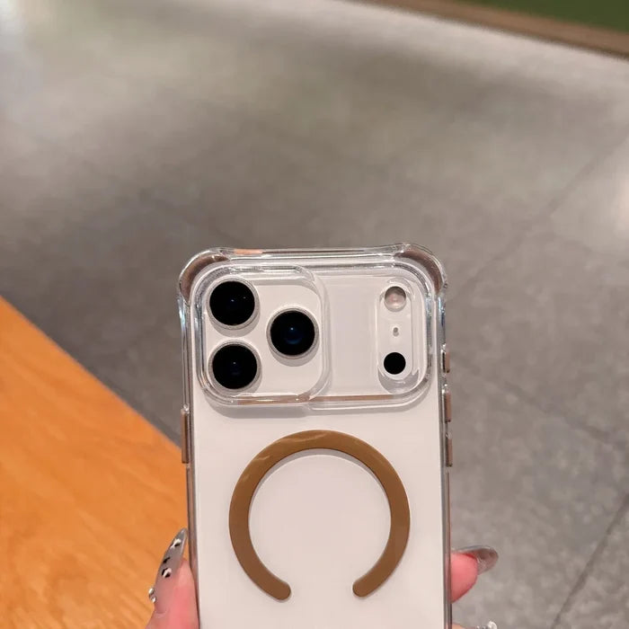 Frame Bumper Transparent For MagSafe Case For iPhone PhoneShells