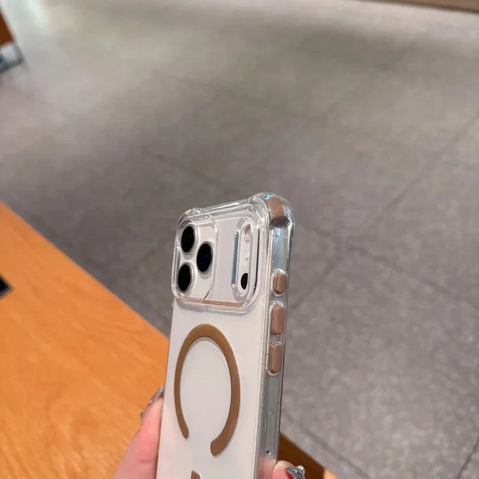 Frame Bumper Transparent For MagSafe Case For iPhone PhoneShells