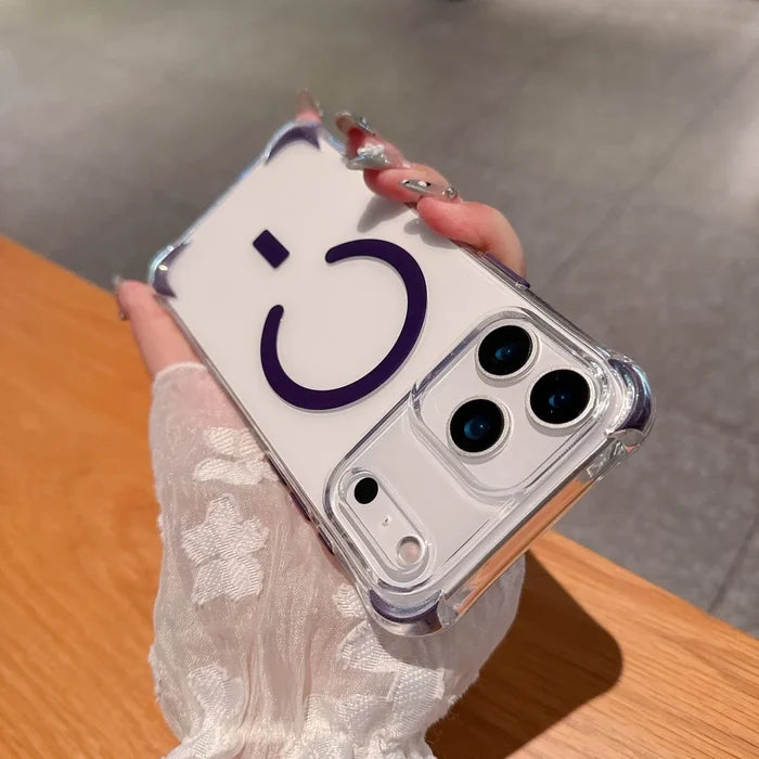 Frame Bumper Transparent For MagSafe Case For iPhone PhoneShells