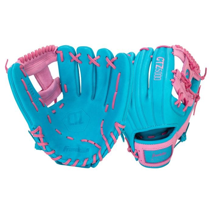 Franklin CTZ5000 11.5" Infield Baseball Glove - Blue & Pink Peligro Sports