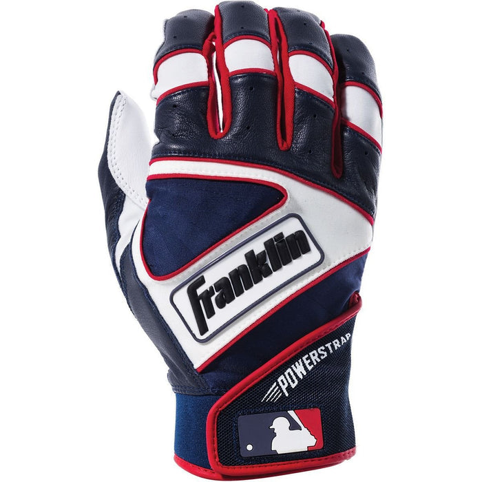 Franklin Power Strap Adult Batting Gloves 20462XX - Navy / White / Red Peligro Sports