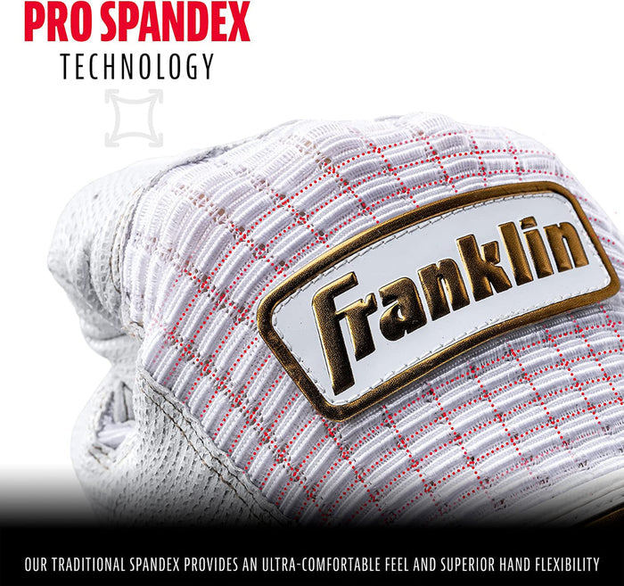 Franklin Pro Classic Gold Series Batting Gloves Peligro Sports