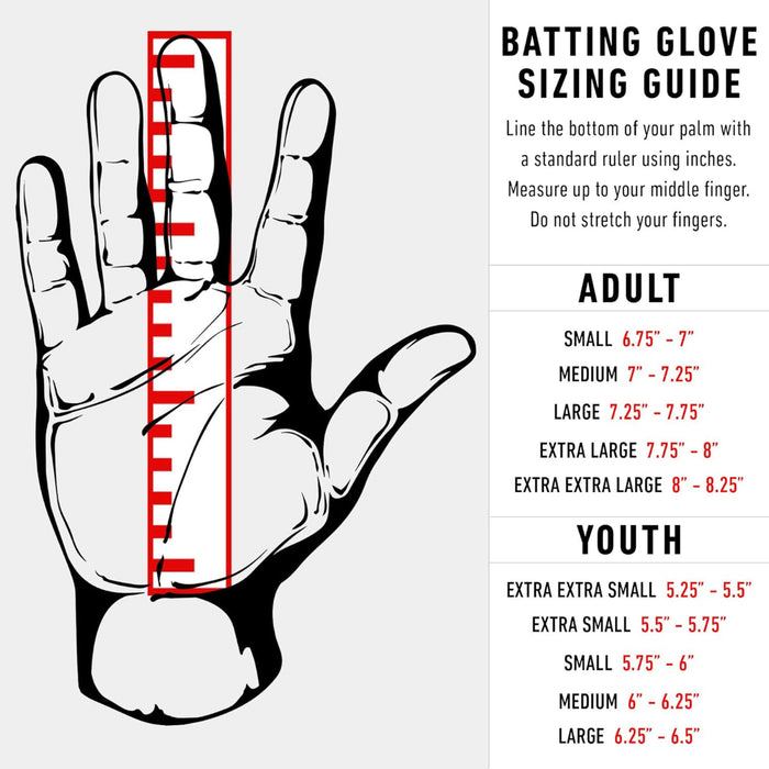 Franklin Sports Adult MLB CFX Pro Batting Gloves - 20557F Peligro Sports
