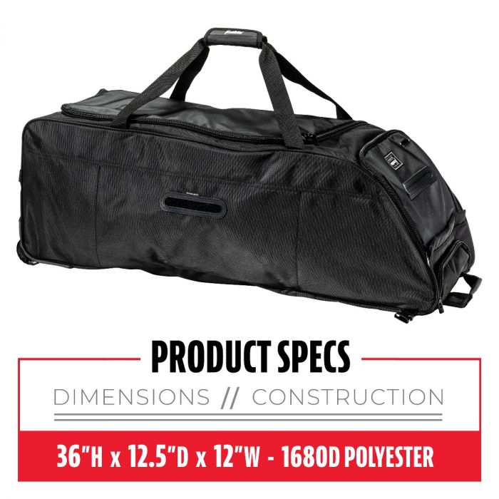 Franklin Sports Traveler Roller - Pro-Level Baseball and Softball Equipment Bag Peligro Sports