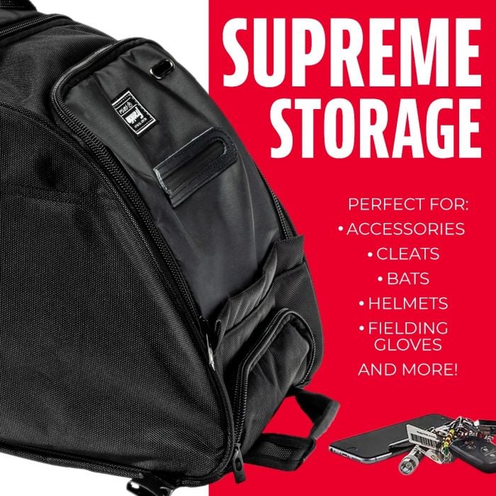 Franklin Sports Traveler Roller - Pro-Level Baseball and Softball Equipment Bag Peligro Sports