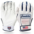Franklin USA Women Softball CFX FP Batting Glove - White/USA Peligro Sports
