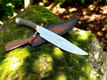 Frontier Legend Western Knife – Custom Handmade D2 Steel Blade with Antler Handle cskforged