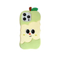 Funny 3D Cartoon Apple Designs Soft Silicone Phone Case PhoneShells