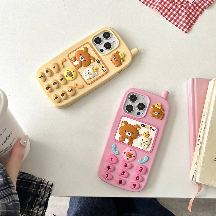 Funny Cartoon Rilakkuma Bear Phone Case PhoneShells