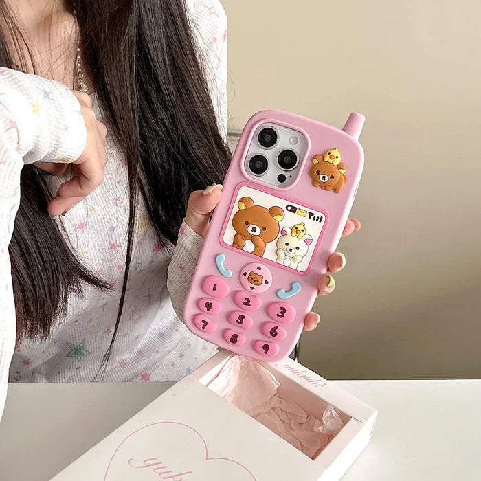 Funny Cartoon Rilakkuma Bear Phone Case PhoneShells