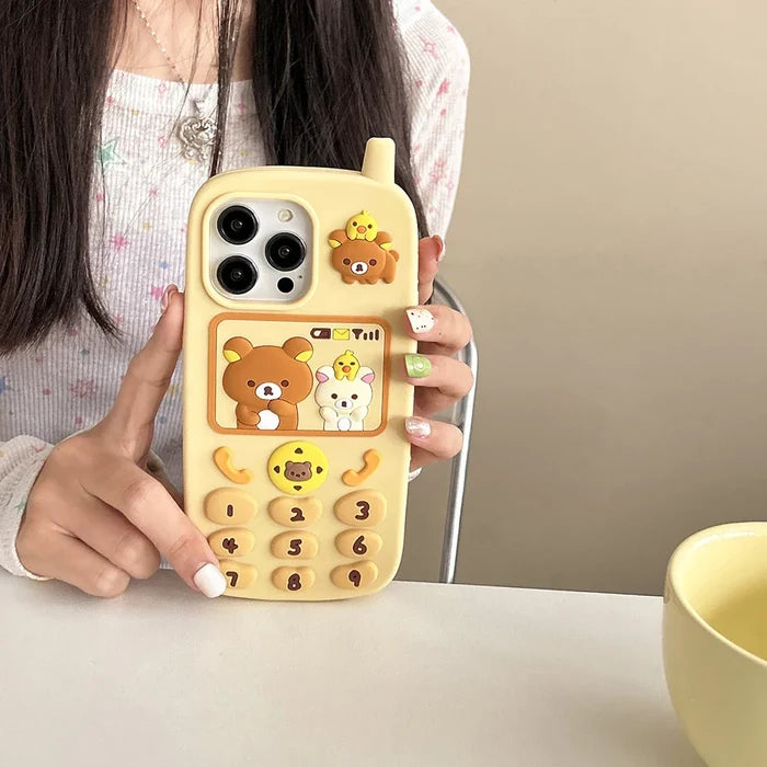 Funny Cartoon Rilakkuma Bear Phone Case PhoneShells