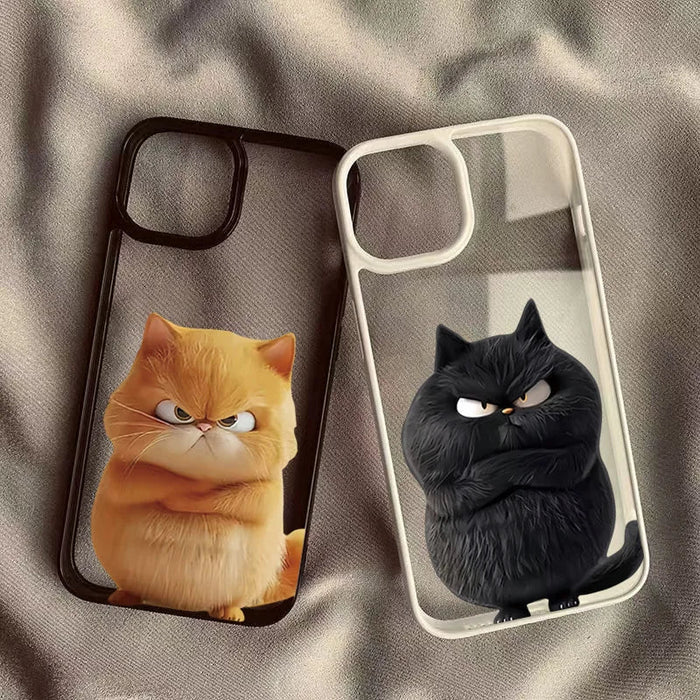 Funny Cool Cat Clear Phone Case PhoneShells