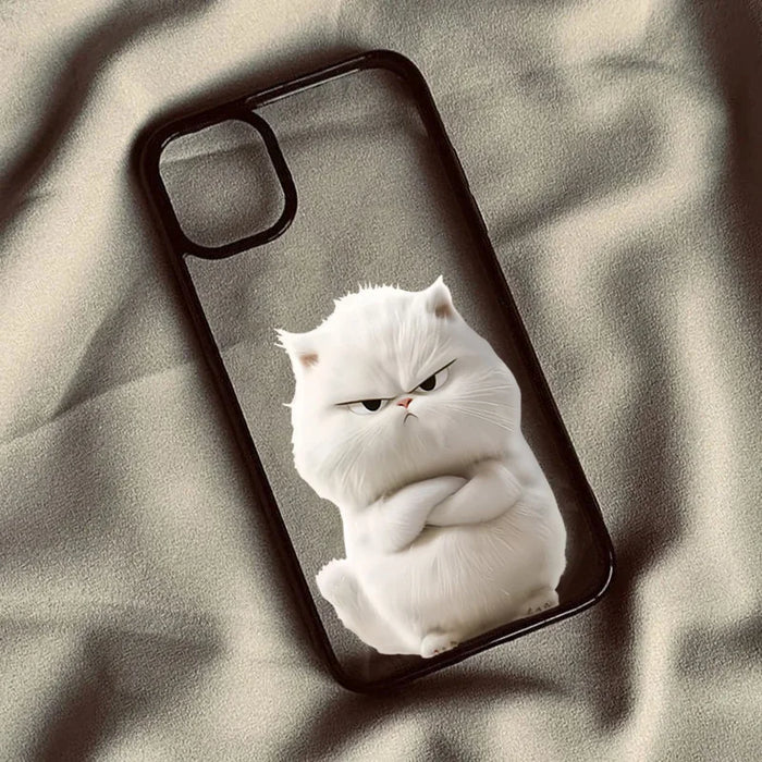 Funny Cool Cat Clear Phone Case PhoneShells