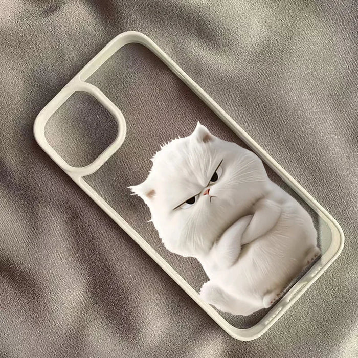 Funny Cool Cat Clear Phone Case PhoneShells