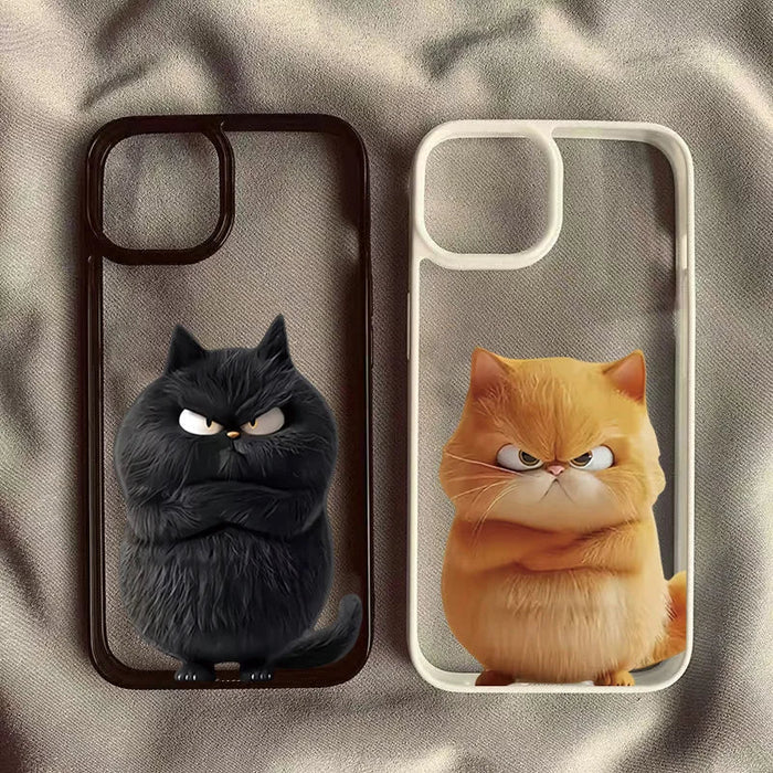 Funny Cool Cat Clear Phone Case PhoneShells
