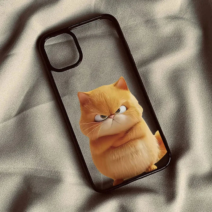 Funny Cool Cat Clear Phone Case PhoneShells