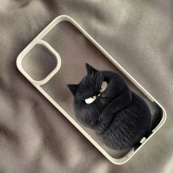 Funny Cool Cat Clear Phone Case PhoneShells