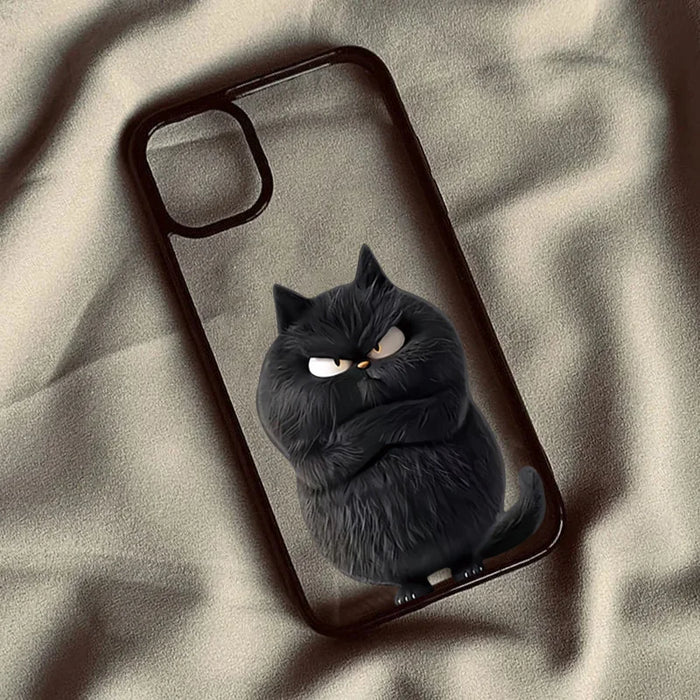 Funny Cool Cat Clear Phone Case PhoneShells