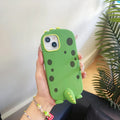 Funny Cute Dinosaur Tail Holder Rubber Soft Silicon Phone Case PhoneShells