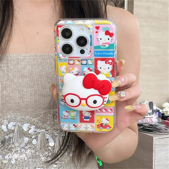 Funny Cute Happy Hellokitty Phone Case For iPhone PhoneShells