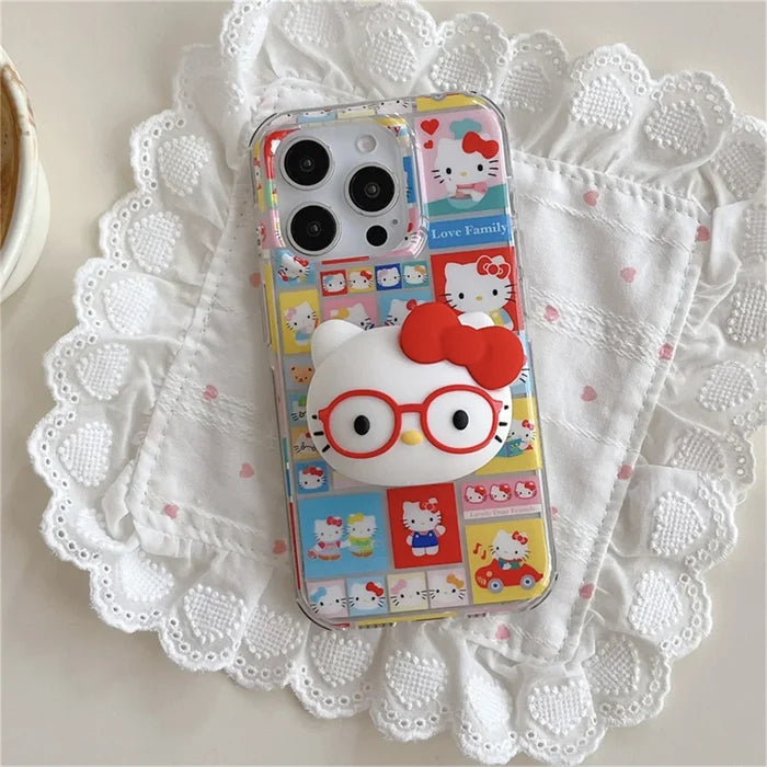 Funny Cute Happy Hellokitty Phone Case For iPhone PhoneShells