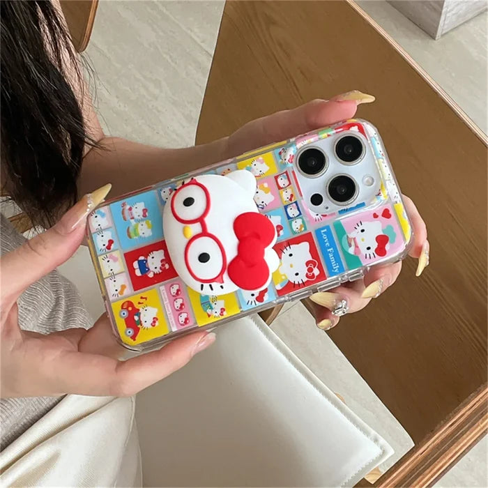Funny Cute Happy Hellokitty Phone Case For iPhone PhoneShells