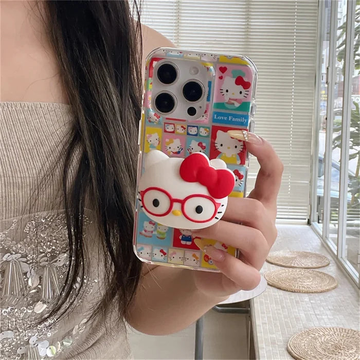 Funny Cute Happy Hellokitty Phone Case For iPhone PhoneShells