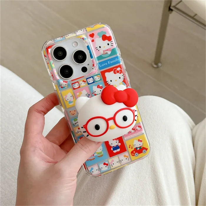 Funny Cute Happy Hellokitty Phone Case For iPhone PhoneShells