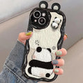 Funny Panda Toy Cartoon Ear Wave Soft Phone Case PhoneShells
