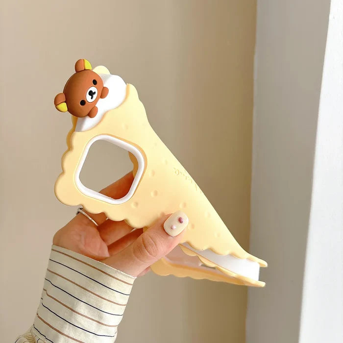 Funny Rilakkuma Bear Sandwich Biscuit Phone Case PhoneShells