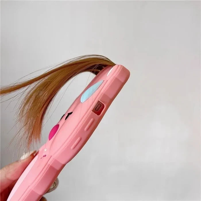 Funny True Braided Hair Loopy Cartoon Silicon Soft Back Phone Case PhoneShells