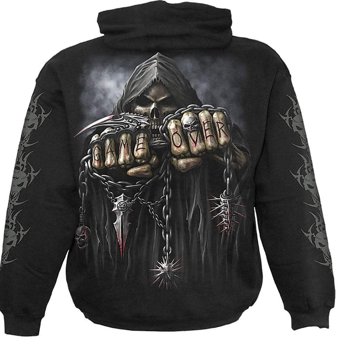 GAME OVER - Hoody Black Spiral USA