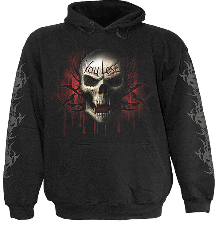GAME OVER - Kids Hoody Black Spiral USA