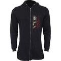 GAME OVER - Mens Fish Tail Zipper Hoody - Zip Sleeves Spiral USA