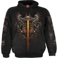 GATES OF HELL - Hoody Black Spiral USA
