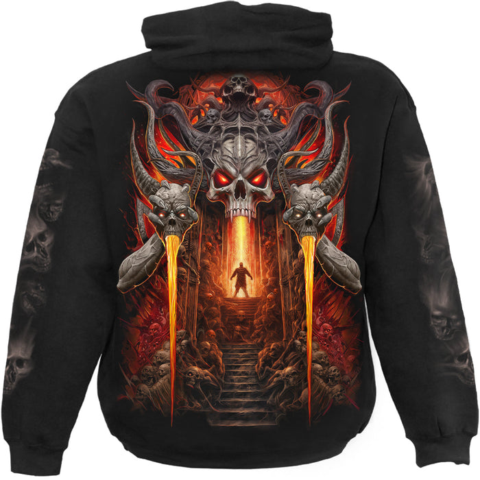 GATES OF HELL - Hoody Black Spiral USA