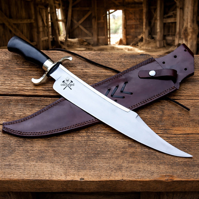 Gil Hibben Expendables Knife with Premium Leather Sheath – Legendary Design With Ultimate Craftsmanship cskforged