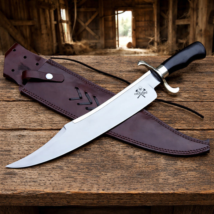 Gil Hibben Expendables Knife with Premium Leather Sheath – Legendary Design With Ultimate Craftsmanship cskforged
