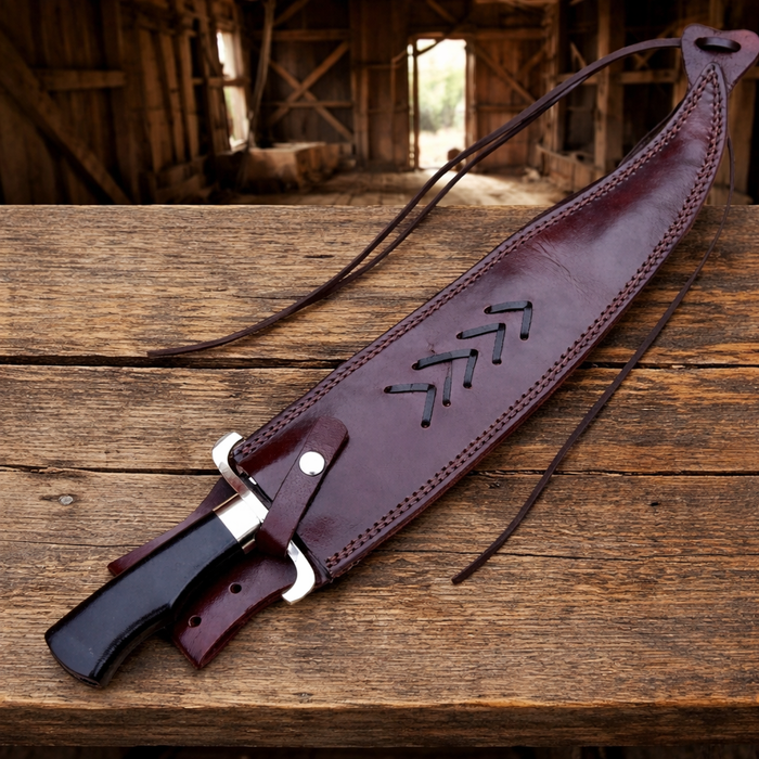 Gil Hibben Expendables Knife with Premium Leather Sheath – Legendary Design With Ultimate Craftsmanship cskforged