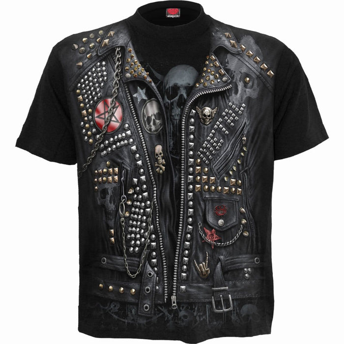 GOTH METAL - Allover T-Shirt Black Spiral USA