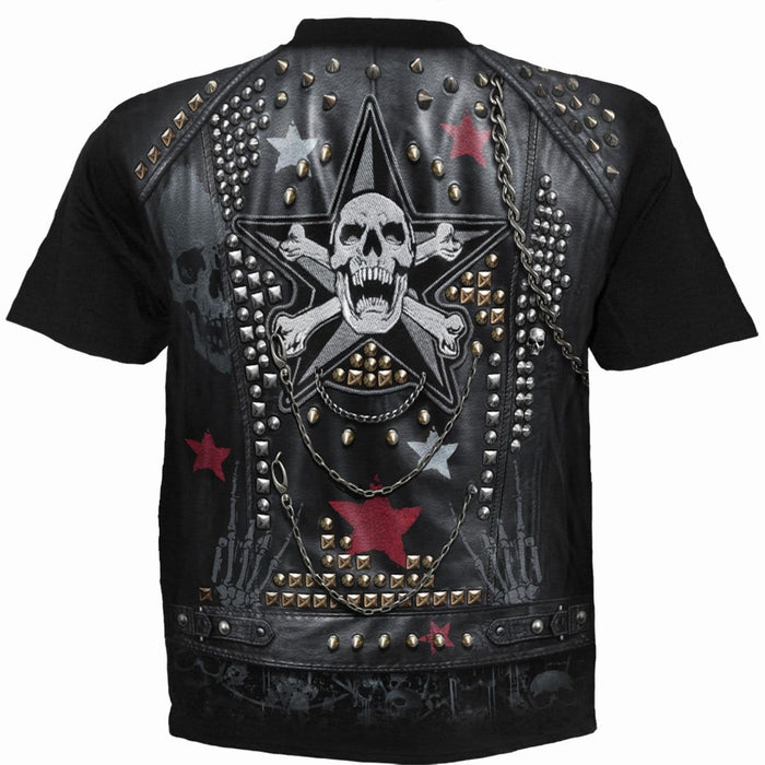 GOTH METAL - Allover T-Shirt Black Spiral USA